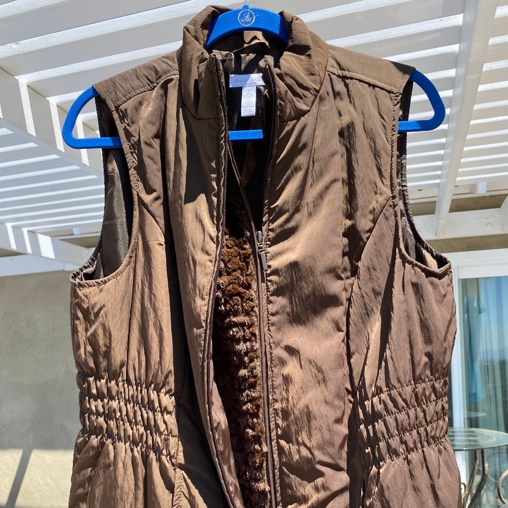 OLIVE BROWN CHARTER CLUB VEST